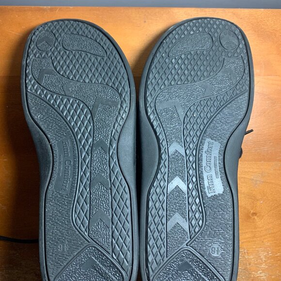 Mens 8.5 Finn Comfort Teak Designer Leather Shoes - Picture 7 of 9